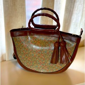 Patricia Nash Leather Floral Satchel, Fleuriste Collection